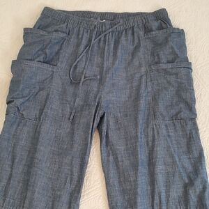 Pure Cotton Casual 4 Side Pocket Cargo Pants/Size 16-18